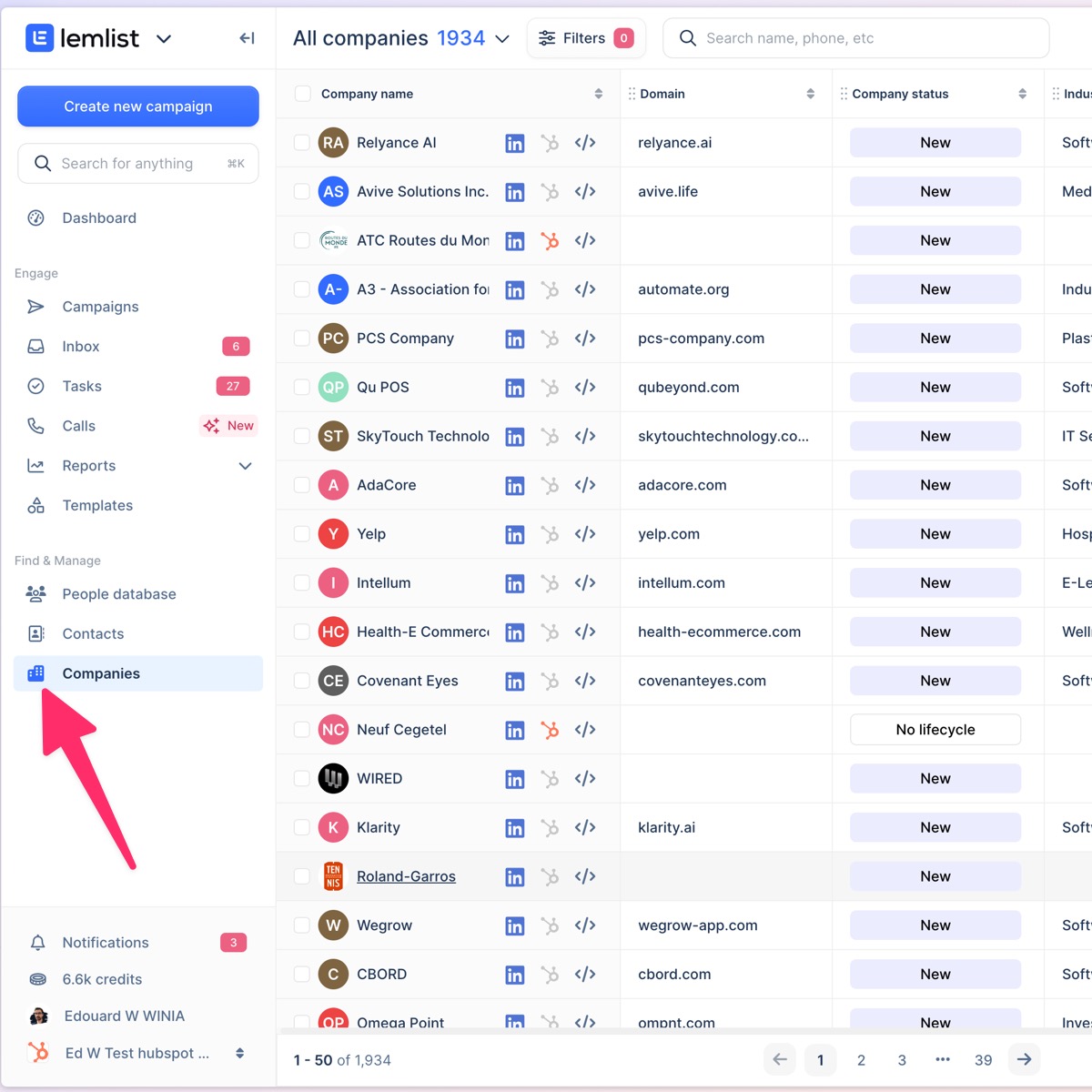 Contacts & Companies sections updated